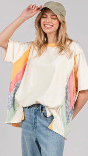 Sunset Strip Colorblock Slouch Top