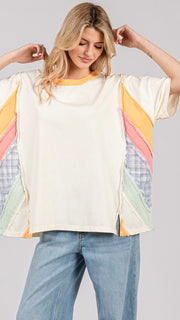 Sunset Strip Colorblock Slouch Top