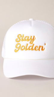 Stay Golden Embroid Foam Trucker Hat