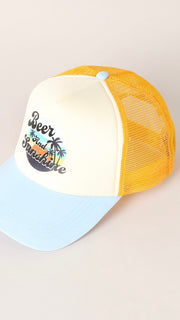 Beer + Sunshine Printed Trucker Hat