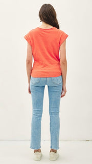 Knotted Front Cap Sleeve Top