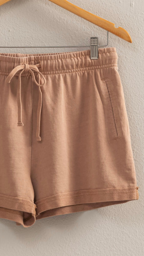 Washed Welt Pkt Cuff Hem Shorts