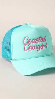 Coastal Cowgirl Embroidered Foam Trucker Hat