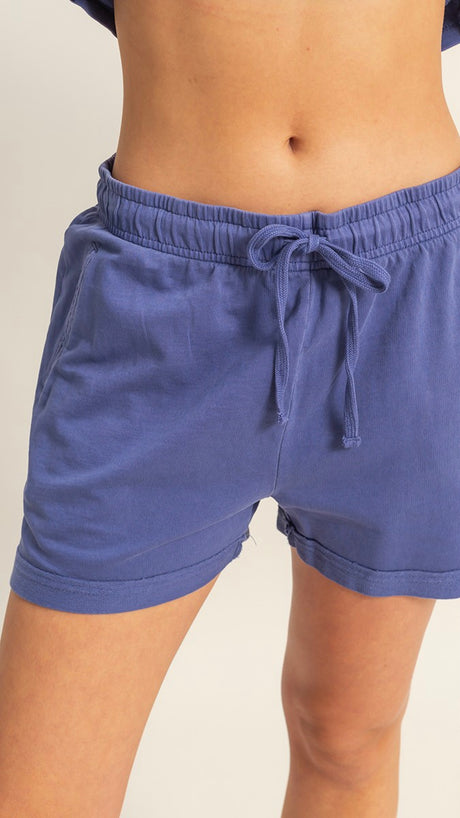 Washed Welt Pkt Cuff Hem Shorts