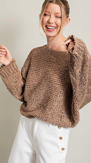 Soft Knit Boatneck Dolman Sweater