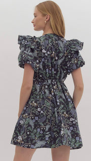 Dreamy Floral Bow Front Dress