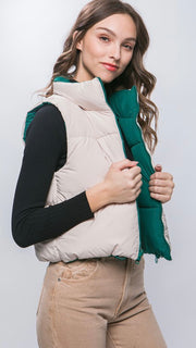 Reversible Puff Vest w/Pkts 11/1