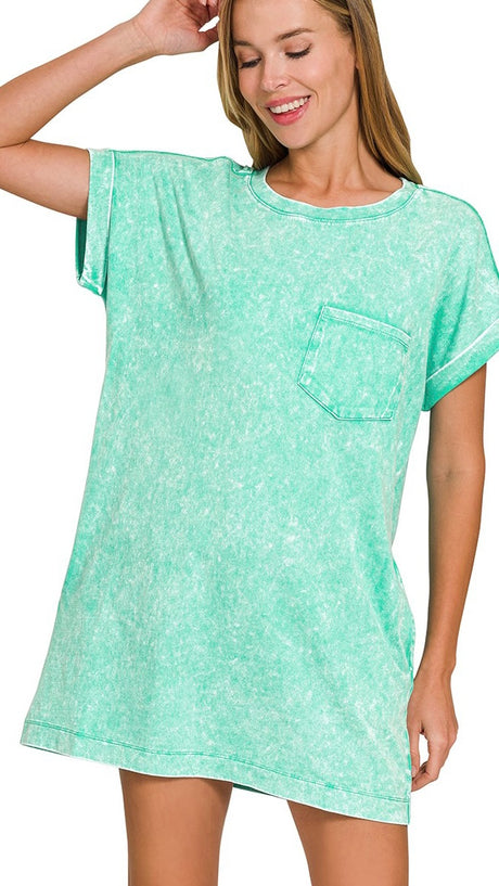 Mineral French Terry Knit Dress