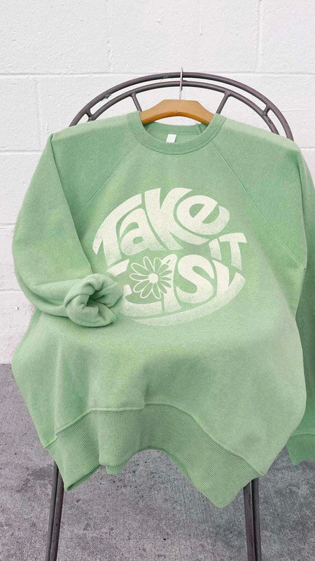 Take It Easy Daisy Graphic Sweatshirt