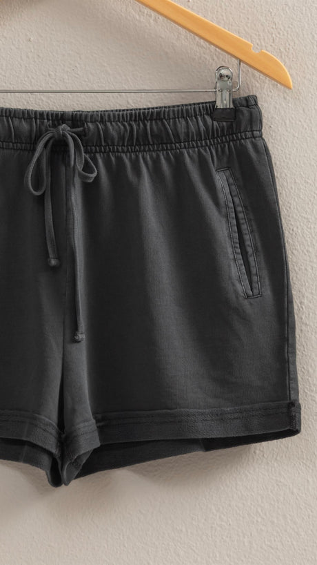 Washed Welt Pkt Cuff Hem Shorts