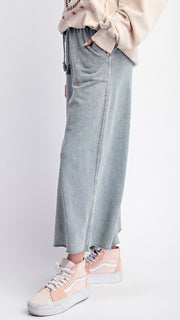 Basic Mineral Knit Wide Leg Pants 8/24