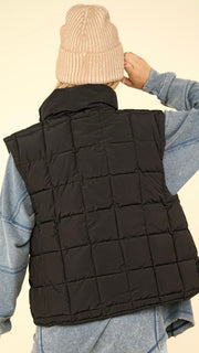 Window Pane Lt Puffer Vest