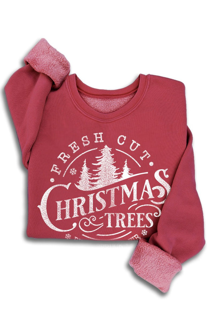 Fresh Cut Trees Holiday Sweatshirt