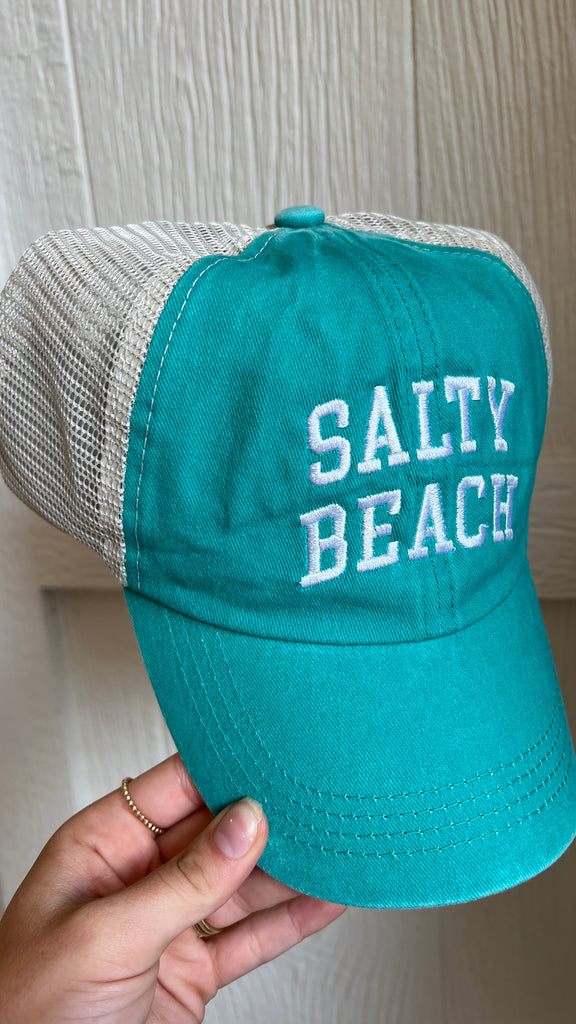 Salty Beach Canvas Trucker Hat