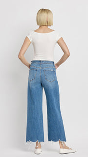 Olivia High Rise Wide Leg Crop Jean