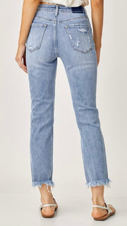 High Rise Destructed St Leg Jean