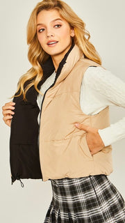 Reversible Puff Vest w/Pkts 9/24