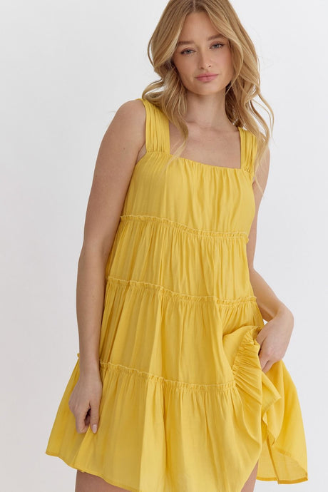 Tiered Tencel Blend Dress