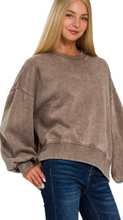 Mineral Wash Oversized Sweatshirt