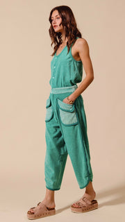 Mineral French Terry Patch Pkt Jumpsuit