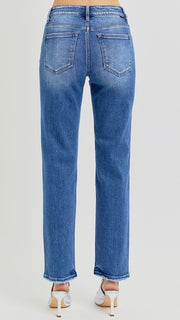 Mid Rise Ankle Taper St Leg Jean