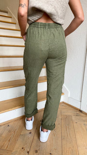 Woven Patch Pocket Mineral Wash Pants
