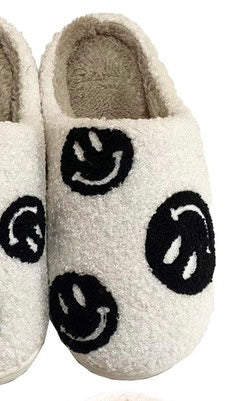 Multi-Smiley Face Fuzzy Slippers