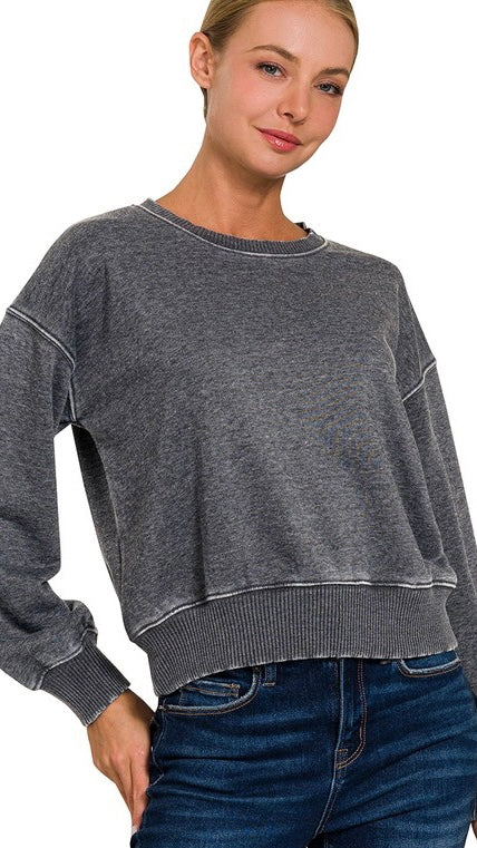 Mineral French Terry Knit Sweatshirt