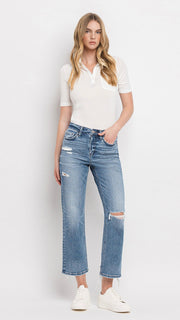 Victoria High Rise St. Leg Crop Jean