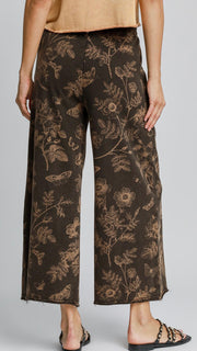 Mineral Floral Print Wide Leg Pants