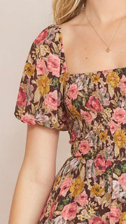 Tiered Ruffle Floral Maxi Dress