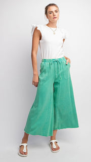 Basic Mineral Knit Wide Leg Pants 9/24