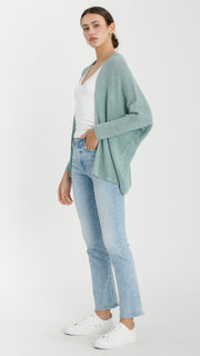 Solid Dolman 3/4 Sleeve Cardigan