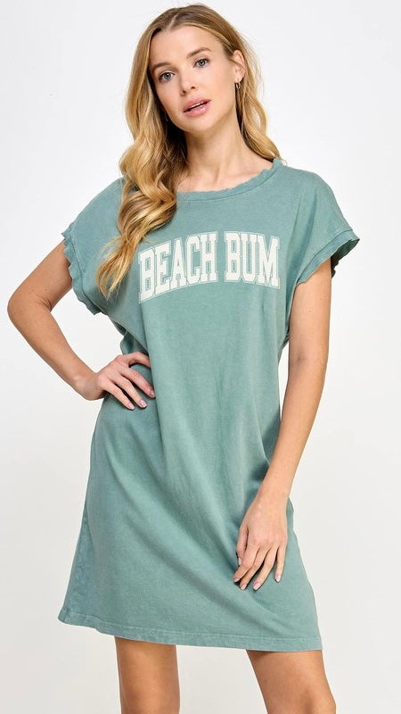 Beach Bum Mineral Wash Knit Dress