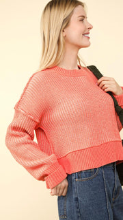 Cora Two-Tone Stripe Sweater