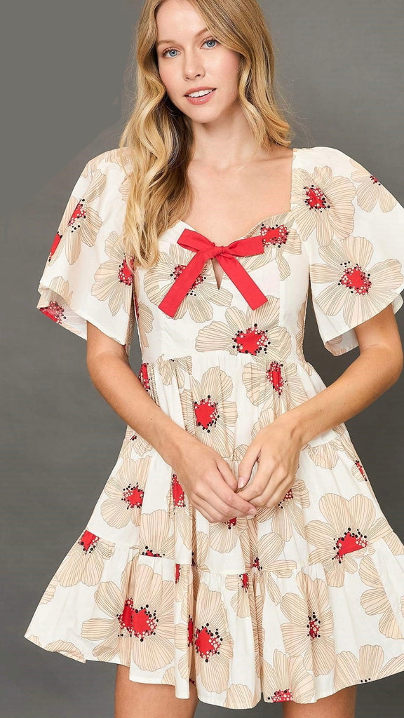 Daisy Sweetheart Bow Tie Dress