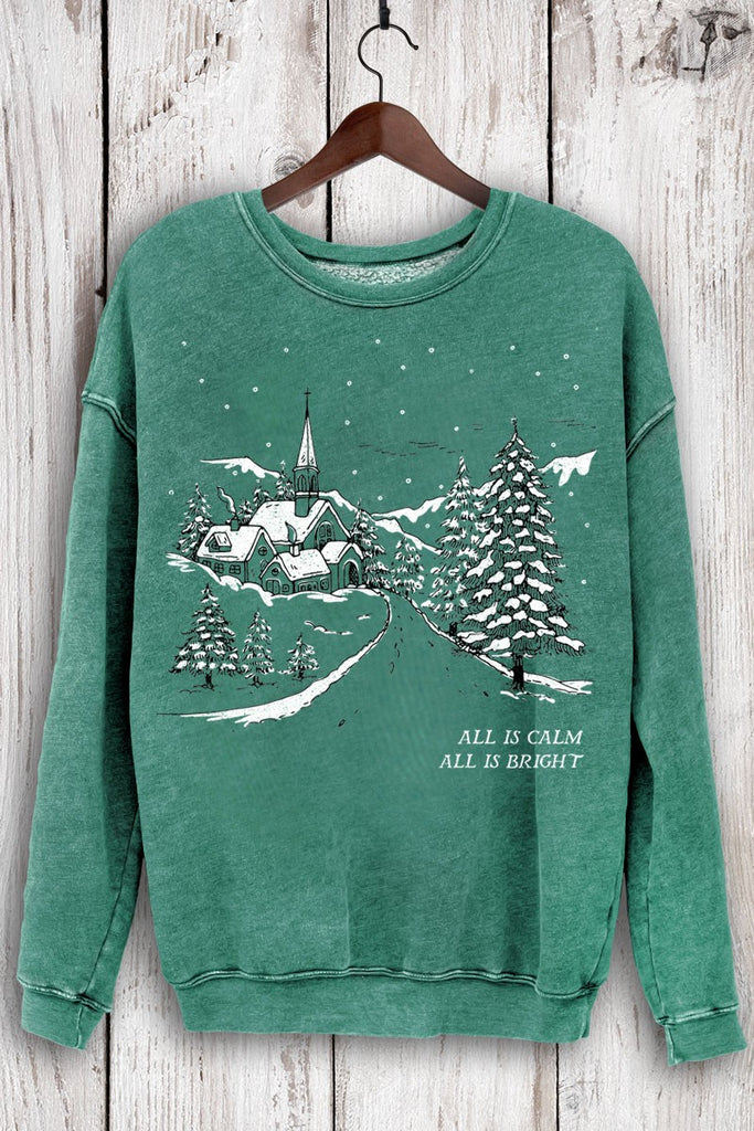 All Is Calm Winter Sweatshirt