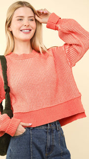 Cora Two-Tone Stripe Sweater