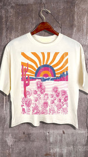 Sunrise Flower Graphic Tee