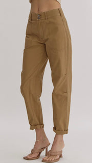 Utility Patch Pocket Cotton Pants