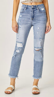 High Rise Destructed St Leg Jean