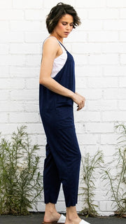 French Terry Taper Leg Jumpsuit
