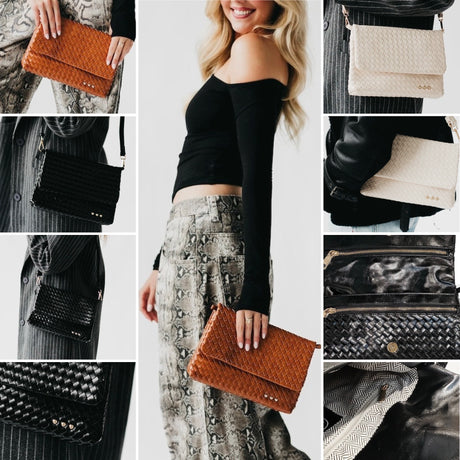 Wrenlee Woven Crossbody/Clutch Bag