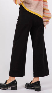 Front Seam Wide Leg Stretch Pants