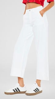 High Rise Crop Wide Leg Jeans