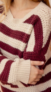 Slouch Style Stripe Sweater