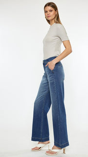 High Rise Trouser Wide Leg Stretch Jean
