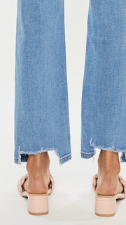 High Rise St Leg Notch Hem Jean