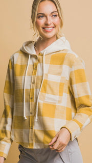 Buffalo Check Flannel w/Sweatshirt Hood 9/24