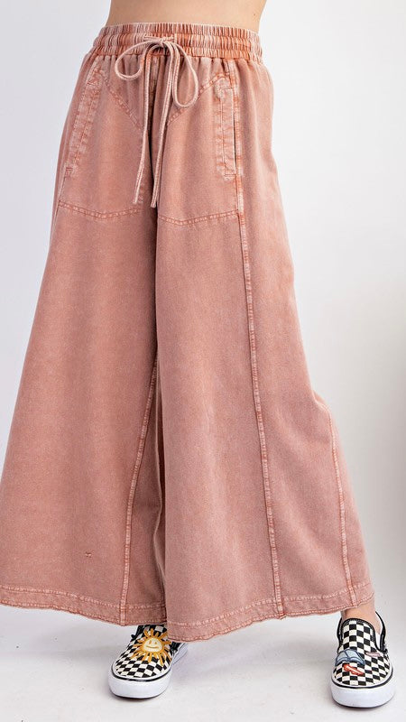 Mineral Terry Knit Side Gusset Pants